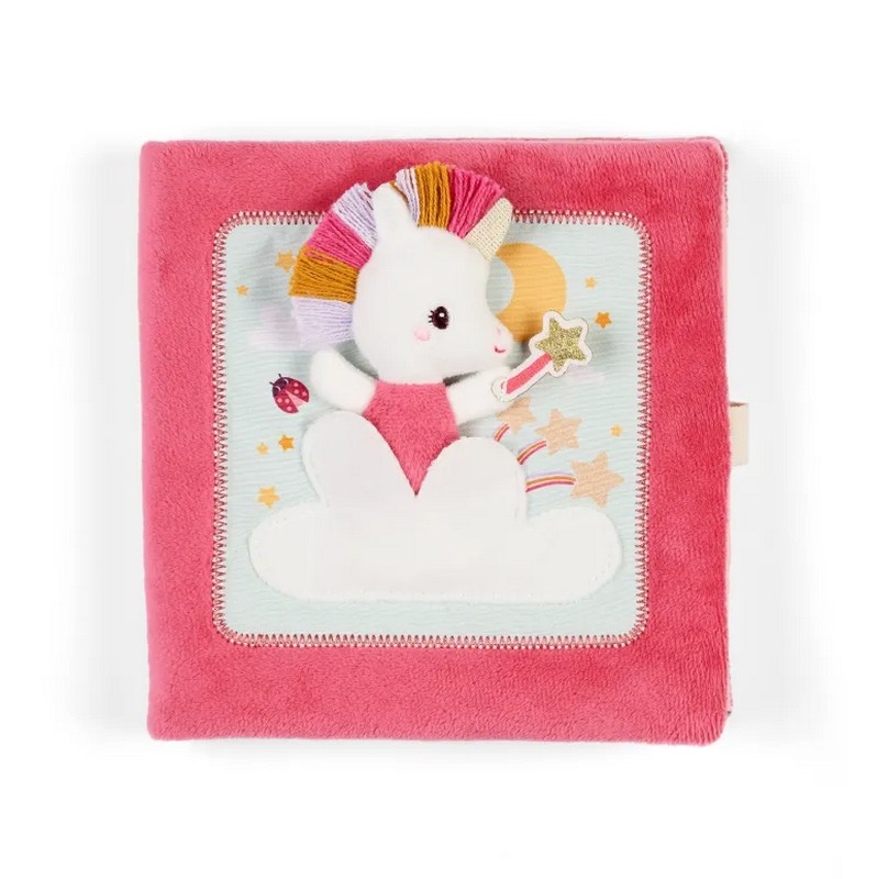 Libro interattivo per neonati a tema sogni con peluche unicorno, perfetto per scacciare gli incubi e adatto dai 12 mesi in su